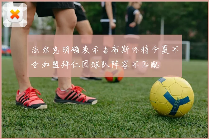 法尔克明确表示吉布斯怀特今夏不会加盟拜仁因球队阵容不匹配